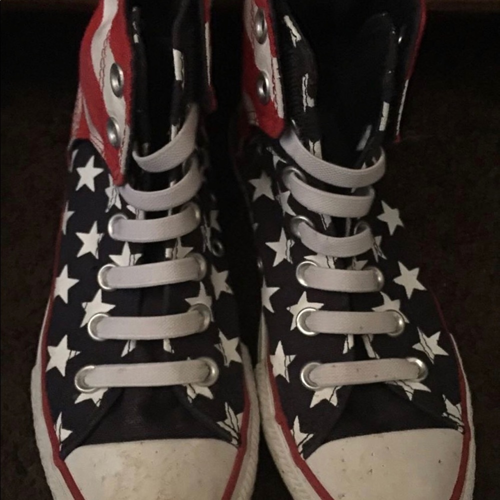 American Flag Kids Converse